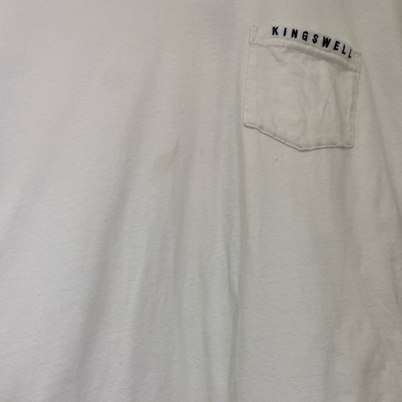 Kingswell Pocket Tee White XLarge - Picture 2 of 3